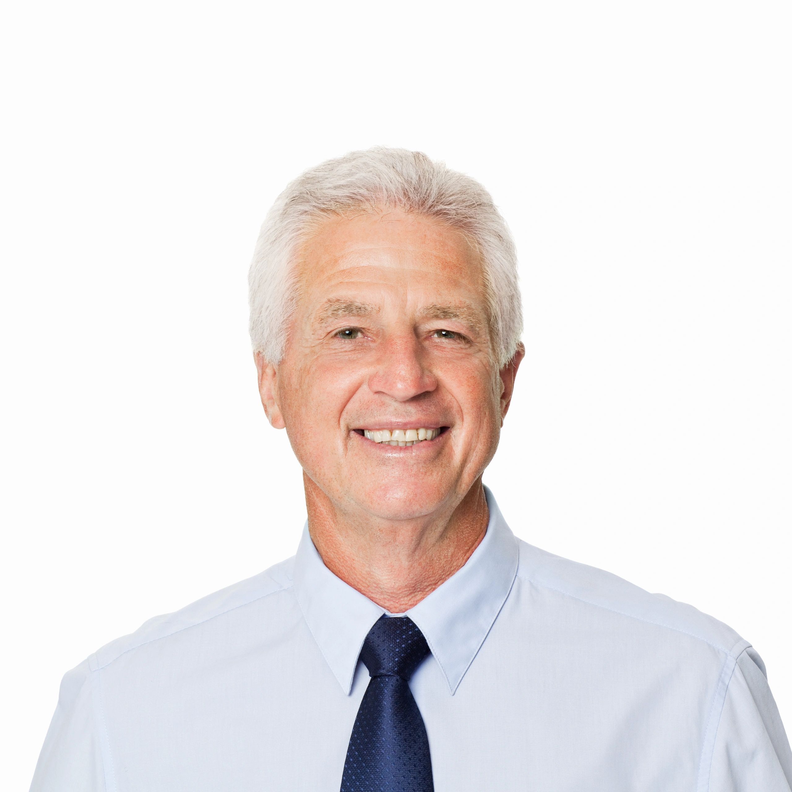 Portrait headshot of a senior professional